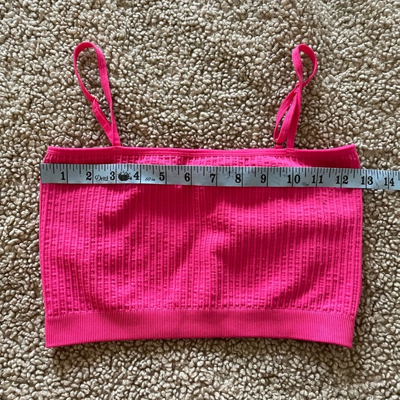 Spiritual Gangster Wide Rib Bandeau Cami in Raspberry M/L - Picture 11 of 17